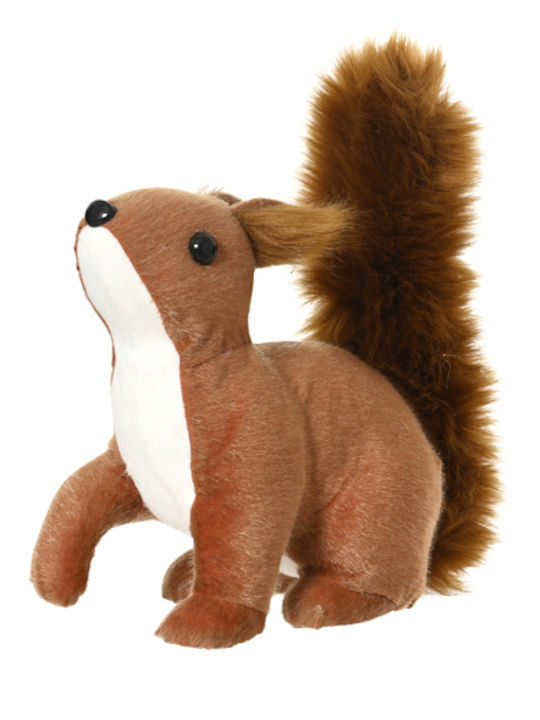 Kaemingk Decorative Squirrel Fluffy Tail 21x11x23cm Brown Kaeming