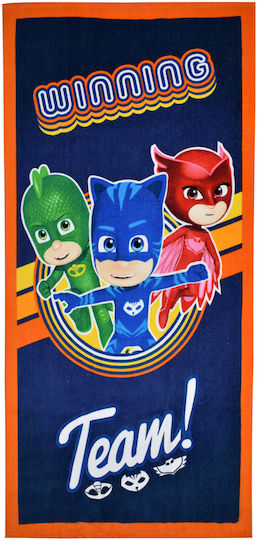 Stamion Prosoape de Plajă pentru Copii Pj Masks 140×70 Galben