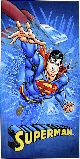 Stamion Batman Vs Superman Kids' Beach Towel 140×70 Light Gray