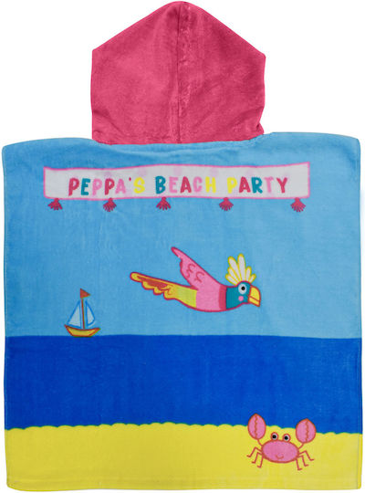 Stamion Kids Beach Poncho Peppa Pig Pink 50x100cm Pink