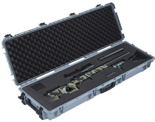 Vevor Βαλίτσα για Καραμπίνα Γκρι 132cm
