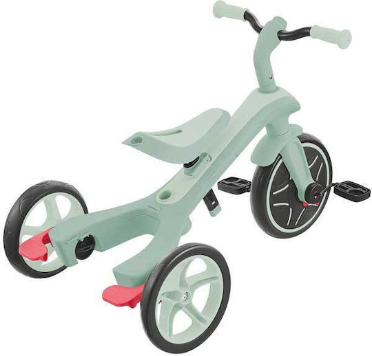 Globber Explorer Trike Ecologic Превозно Средство с Ръкохватка за Родител 4 в 1 за 18 Месеца Фисташков