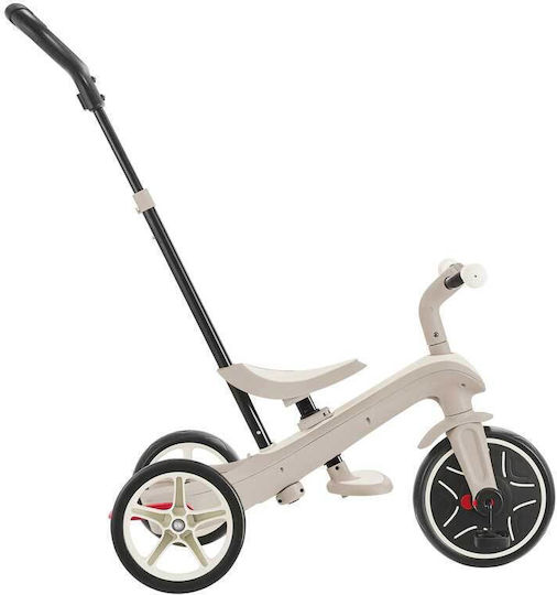 Globber Explorer Trike Ecologic Превозно Средство с Ръкохватка за Родител 4 в 1 за 18 Месеца Кокос