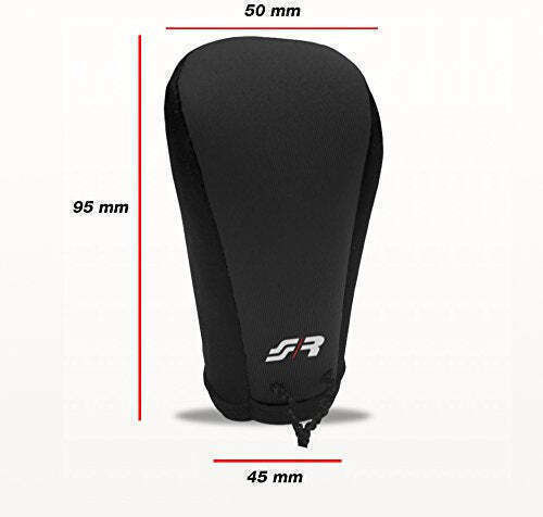 Simoni Racing Κάλυμμα για Πόμολο Ταχυτήτων Gear Knob 95x45mm Universal Μαύρο