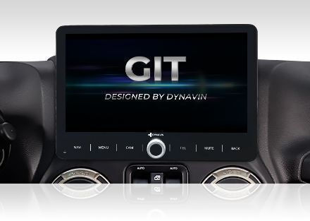 Dynavin Auto-Audiosystem für Jeep Wrangler 2007-2017 (Bluetooth/USB/AUX/WiFi/GPS/Apple-Carplay/Android-Auto) mit Touchscreen 10"