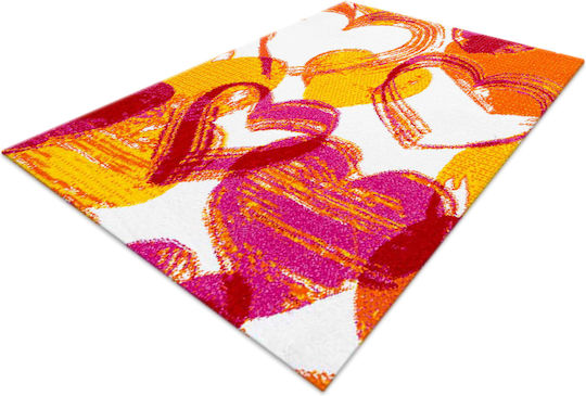 Decostar Παιδικό Χαλί Καρδιές Ροζ 140x200cm