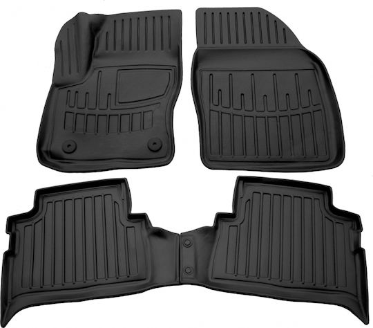 Ford Kuga I 5d 2008>2012 Car Mats Rubber Raised Sides Fasteners 4 Pieces