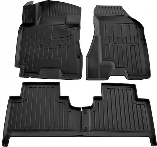 Hyundai Tucson 5d 2004>2012 Car Mats Rubber Raised Sides Without Fasteners 4 Pieces
