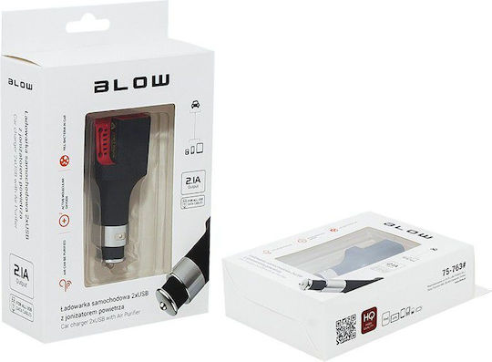 Blow Auto-Ladegerät 2.1A mit Anschlüssen: 2xUSB