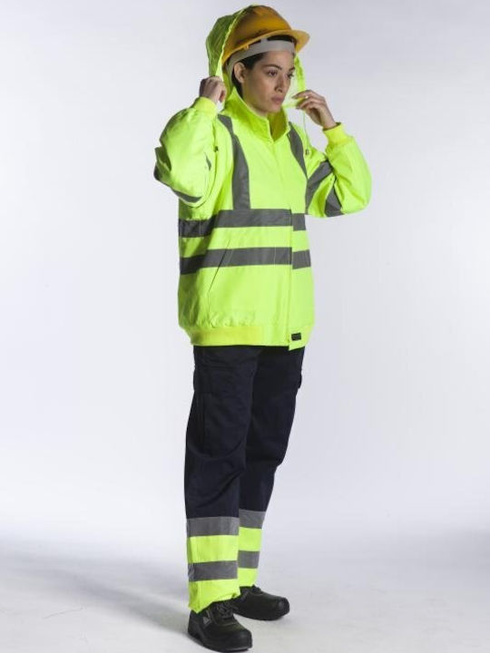 Fageo Work Jacket Reflective with Hood Orange