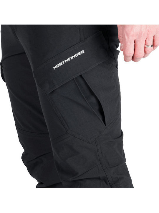 Northfinder Cargo Bărbați Lung Pantaloni de drumeție Negru