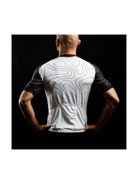 Demaraz Men's Short Sleeve Road Bike White Jersey
