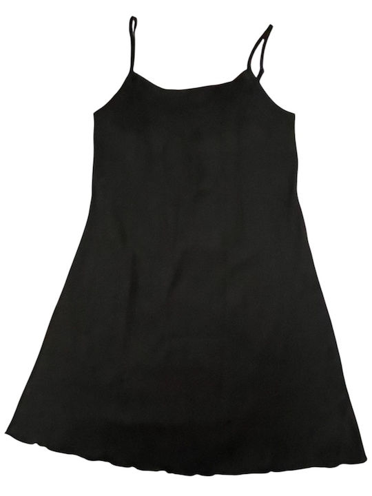 Luna Women's Robe with Nightdress Black 6302