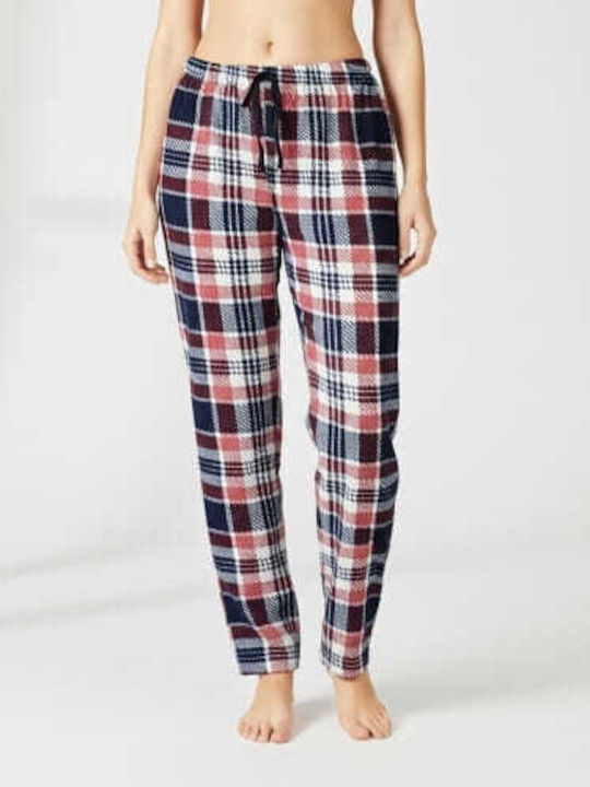 Prive Underwear Winter Damen Pyjama-Hose Burgundy