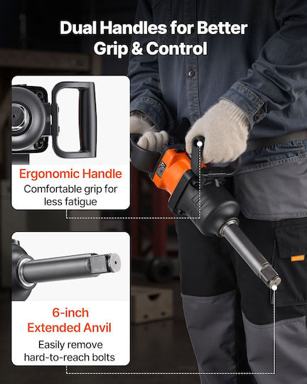 Vevor Air Impact Wrench 1" QDCJBSFPS1INEVJDL001V0