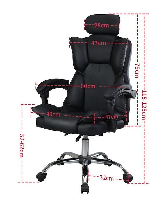 Executive Office Chair With Recline Black
