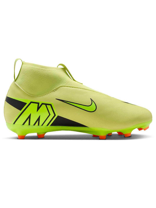 Jr Superfly 10 FG Kids Soccer Cleats Molded Green
