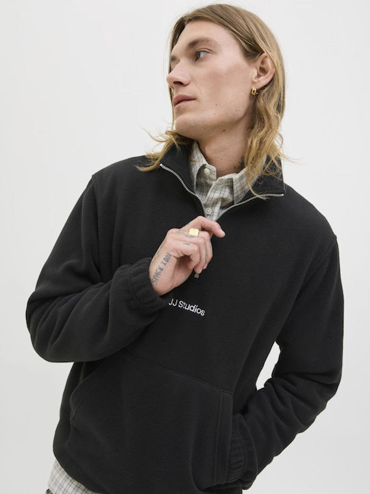 Langarm Herrenbluse Schwarz