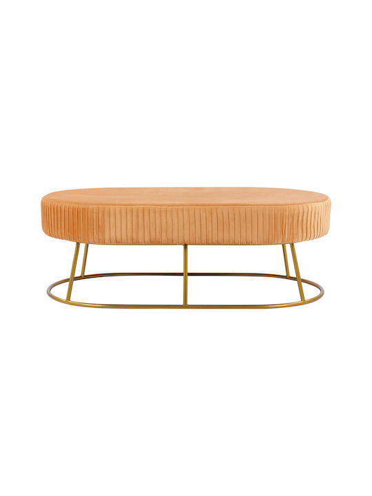 Samt Bankhocker Alinafe Gold 118x66x42cm