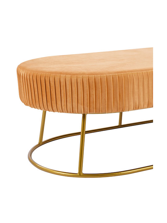 Samt Bankhocker Alinafe Gold 118x66x42cm