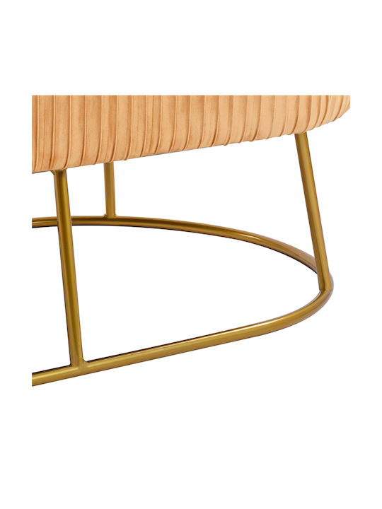 Samt Bankhocker Alinafe Gold 118x66x42cm