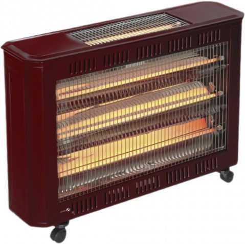 Saray 6040 Quartz Heater with Thermostat 2700W Black
