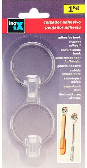 Inofix Haken Badezimmer Einzeln Aufkleber ​53x4.2cm Transparentes