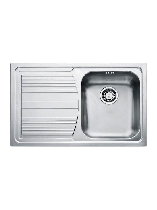 Franke Logica Lll 611 1010261075 Drop-In Мивка Ляв Inox Грапав Ш86xД50см Сребрист