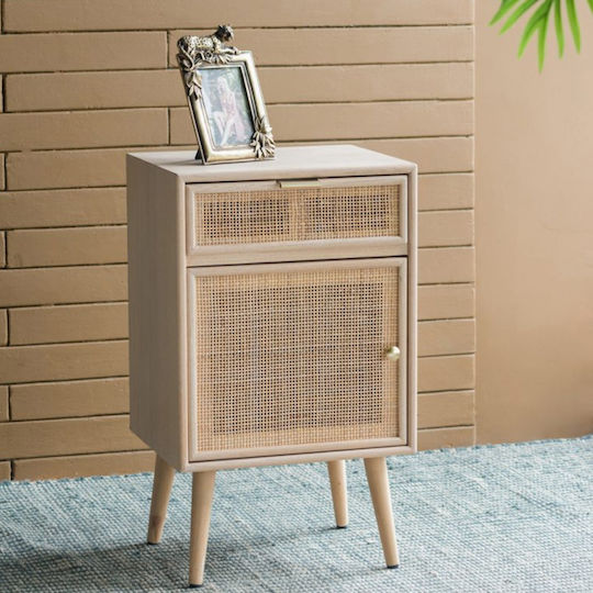 Nachttisch Beige 42x34.5x71cm