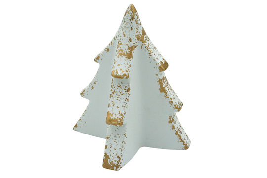 Weihnachtsdekorationen mit Bäumen 12cm Weiße Weihnachtsdekorationen mit Bäumen 12cm Weiße