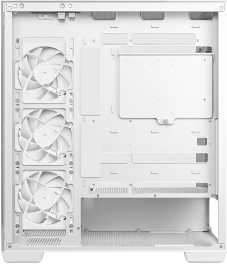 Deepcool CG580 4F V2 Gaming Midi Tower Κουτί Υπολογιστή με Πλαϊνό Παράθυρο και ARGB Φωτισμό Λευκό