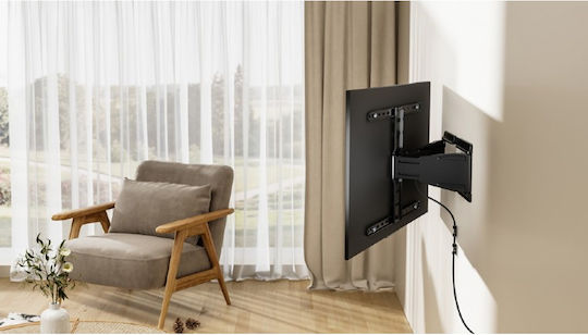 Gembird WM-90ST-02 Βάση Τηλεόρασης Τοίχου έως 90" Μαύρο