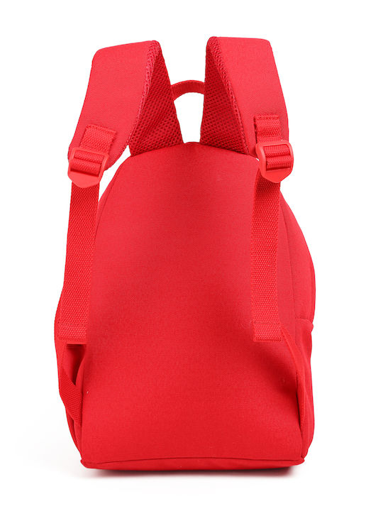 Lyc Sac School Bag Shoulder Kindergarten with Water Bottle Holder Red 10L 23 x 15.5 x 35cm