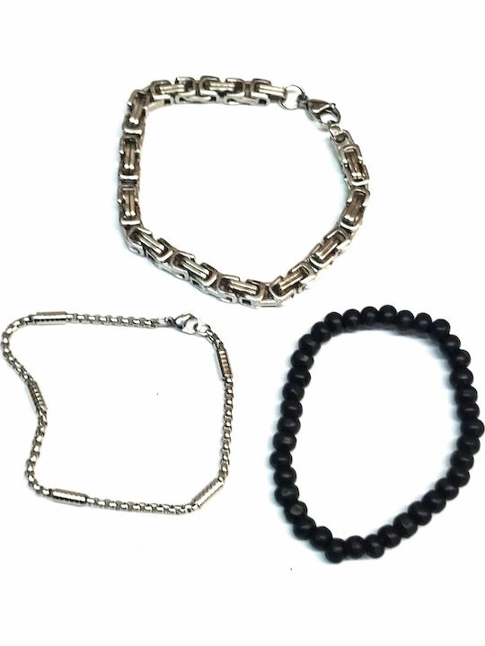 Amalfi Accessories Set Men's Steel Bracelets
