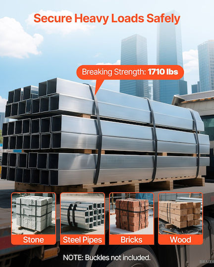 Vevor Durable Steel Tying Strip 19 Mm X 0.55 Mm X 91 M 1,710 Lbs Breaking Strength Bzkzdgd34inca7655001v0