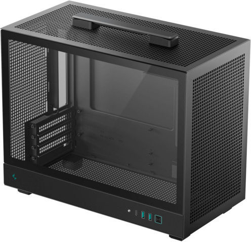 Deepcool CH160 Plus Gaming Mini Tower Κουτί Υπολογιστή με Πλαϊνό Παράθυρο Μαύρο