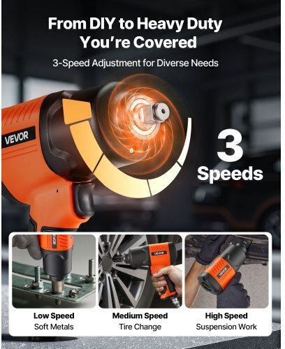Vevor Air Impact Wrench 1/2" QDCJBSQS12INQK3ZL001V0