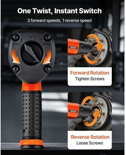 Vevor Air Impact Wrench 1/2" QDCJBSQS12INQK3ZL001V0