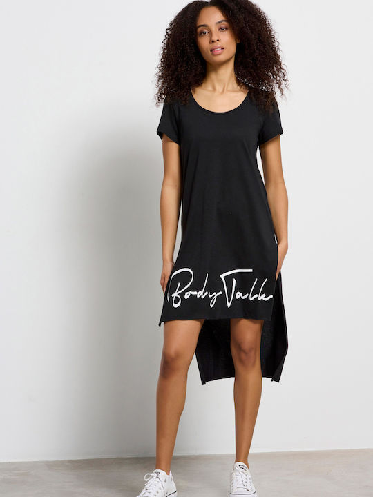 Rochii De Vară Pentru Femei Mini Tricou Rochie Neagră