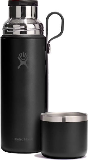 Hydro Flask Flask Ποτήρι Θερμός Ανοξείδωτο 828ml Black με Λαβή