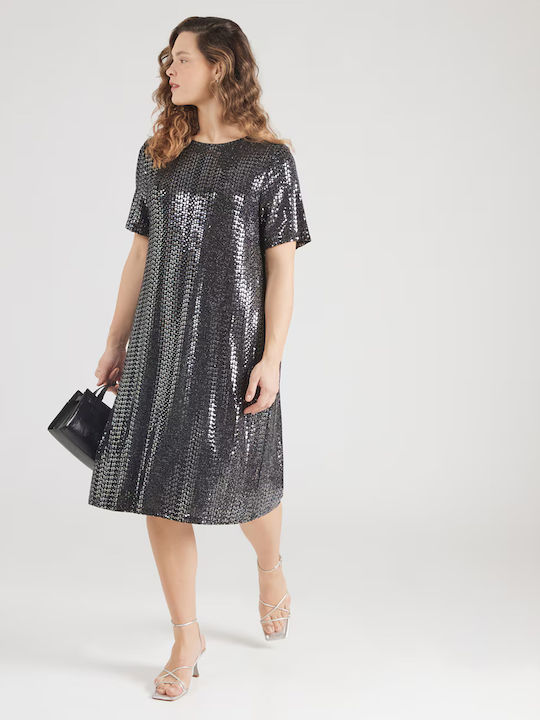 Midi Abendkleid Schwarz