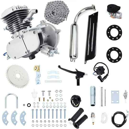 Kit Motor Bicicletă 80 Cc 2 Tacturi Gri