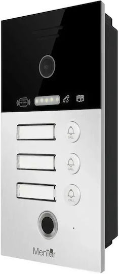 Kit Video Interfon Wi-Fi 3 Familii Mentor Sykt089b 7 Inch Ahd 2mp 24v 2 Fire 5în1 Negru