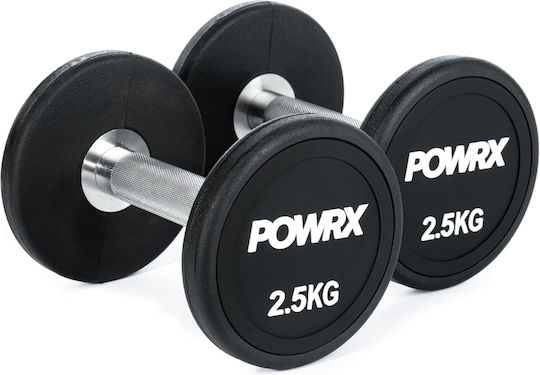 Powrx Комплект От Dumbell Ластичени 2 x 2.5кг