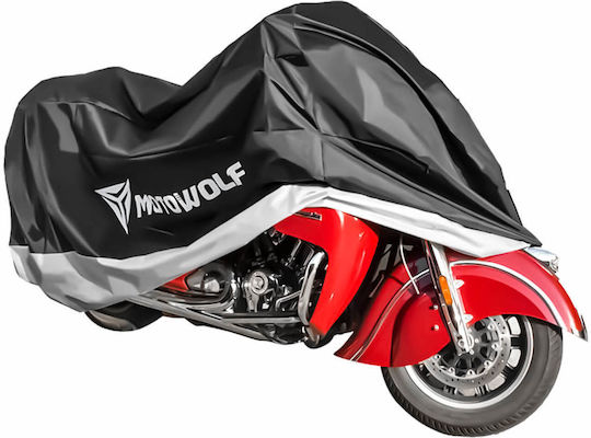 Motowolf Κουκούλα Μηχανής Αδιάβροχη Mdl0802b Extra Large Μ230xΠ95xΥ125εκ.