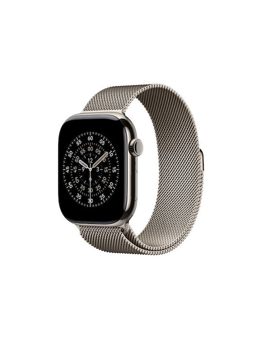Apple Milanese Loop 46mm M/L Armband Natural (Apple Watch 44/45/46mm/Ultra 49mm) Apple Milanese Loop 46mm M/L Armband Natural (Apple Watch 44/45/46mm/Ultra 49mm)