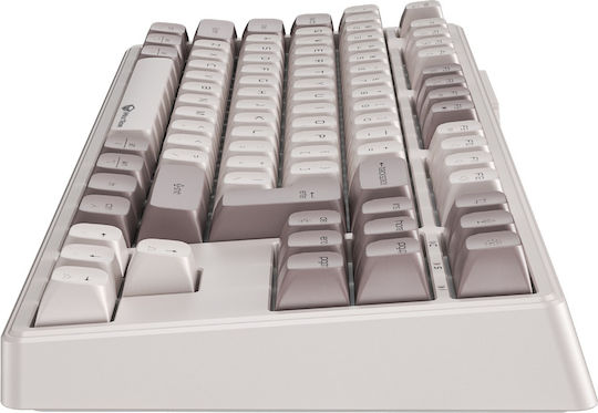 Meetion MT-MK14 Ασύρματο Gaming Μηχανικό Πληκτρολόγιο Tenkeyless με RGB φωτισμό (Αγγλικό US) Λευκό