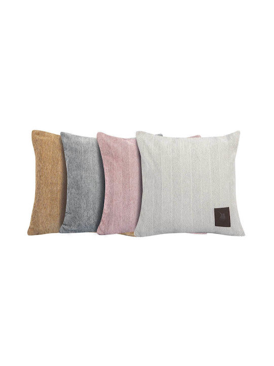 Das Home Μαξιλάρι Καναπέ Pink 42x42εκ.