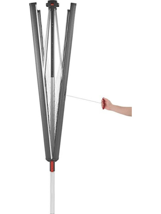 Vileda Sunrise Stainless Steel Floor Clothes Drying Rack with Hanging Length 50m