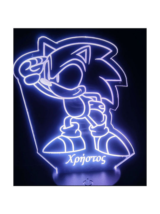Led Παιδικό Διακοσμητικό Φωτιστικό Sonic Μαύρο 21x13cm Led Παιδικό Διακοσμητικό Φωτιστικό Sonic Μαύρο 21x13cm